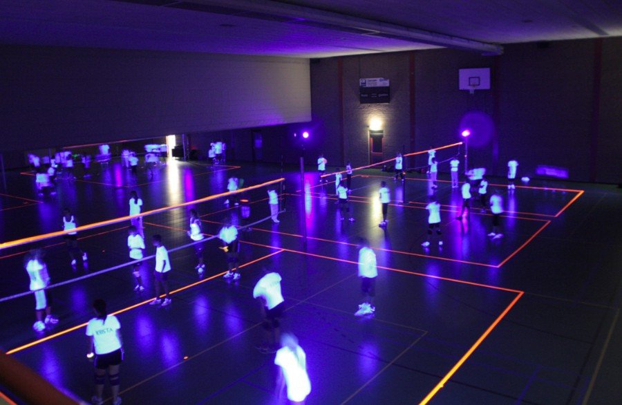 Badminton i hallen